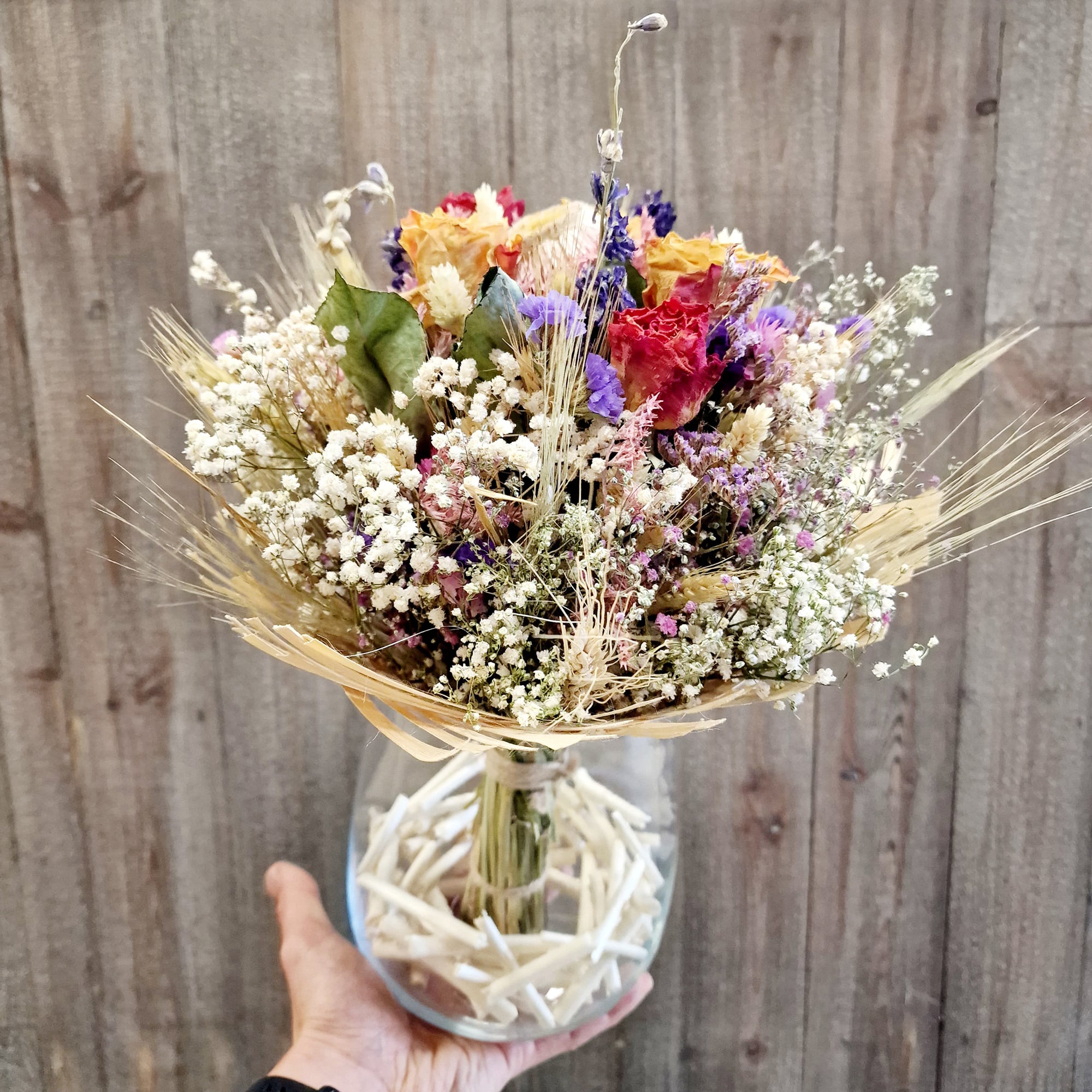 Décoration florale Fleuriste Sète Bouquet de fleurs séchées