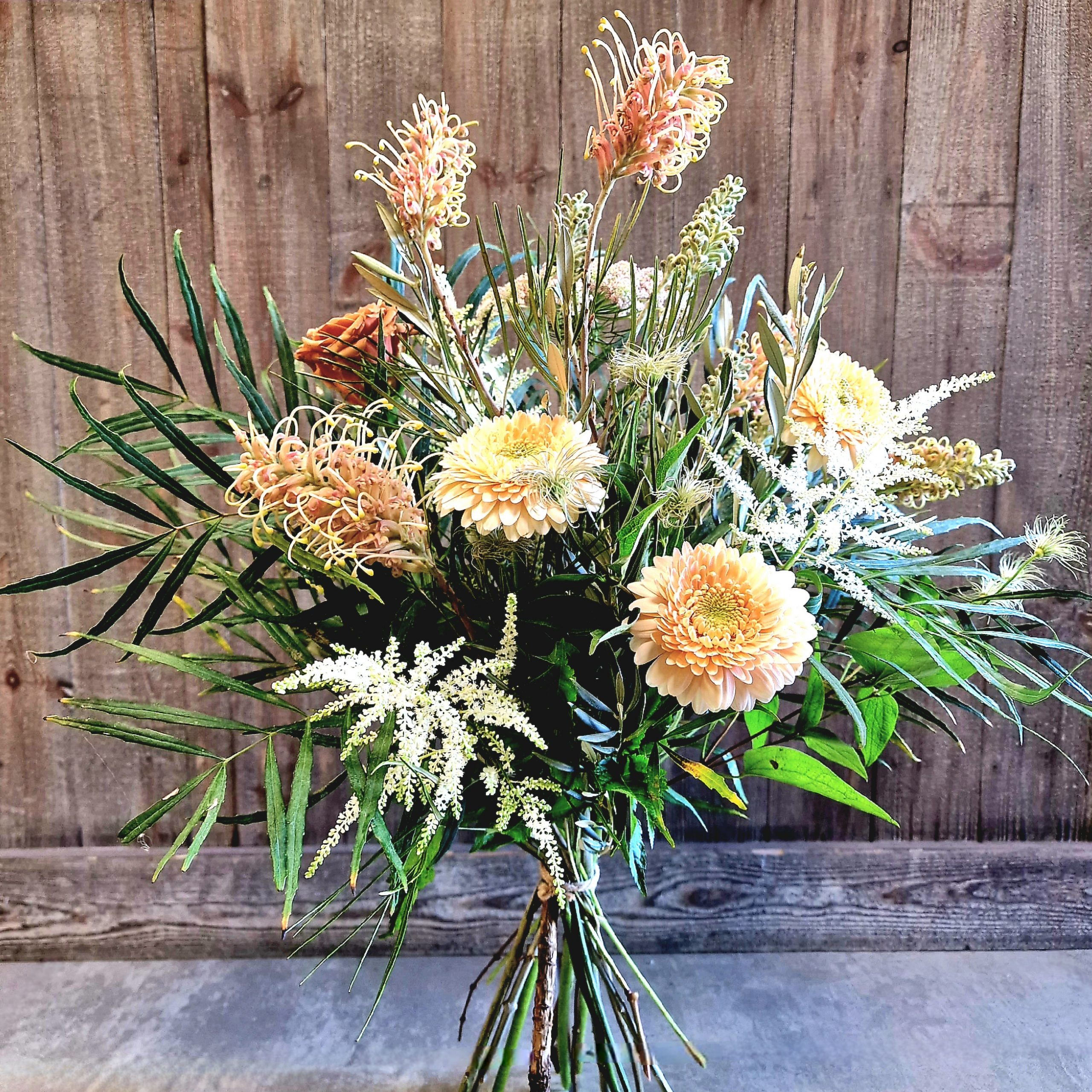 Bouquet de fleurs terracotta Fleuriste Sète Amazonie