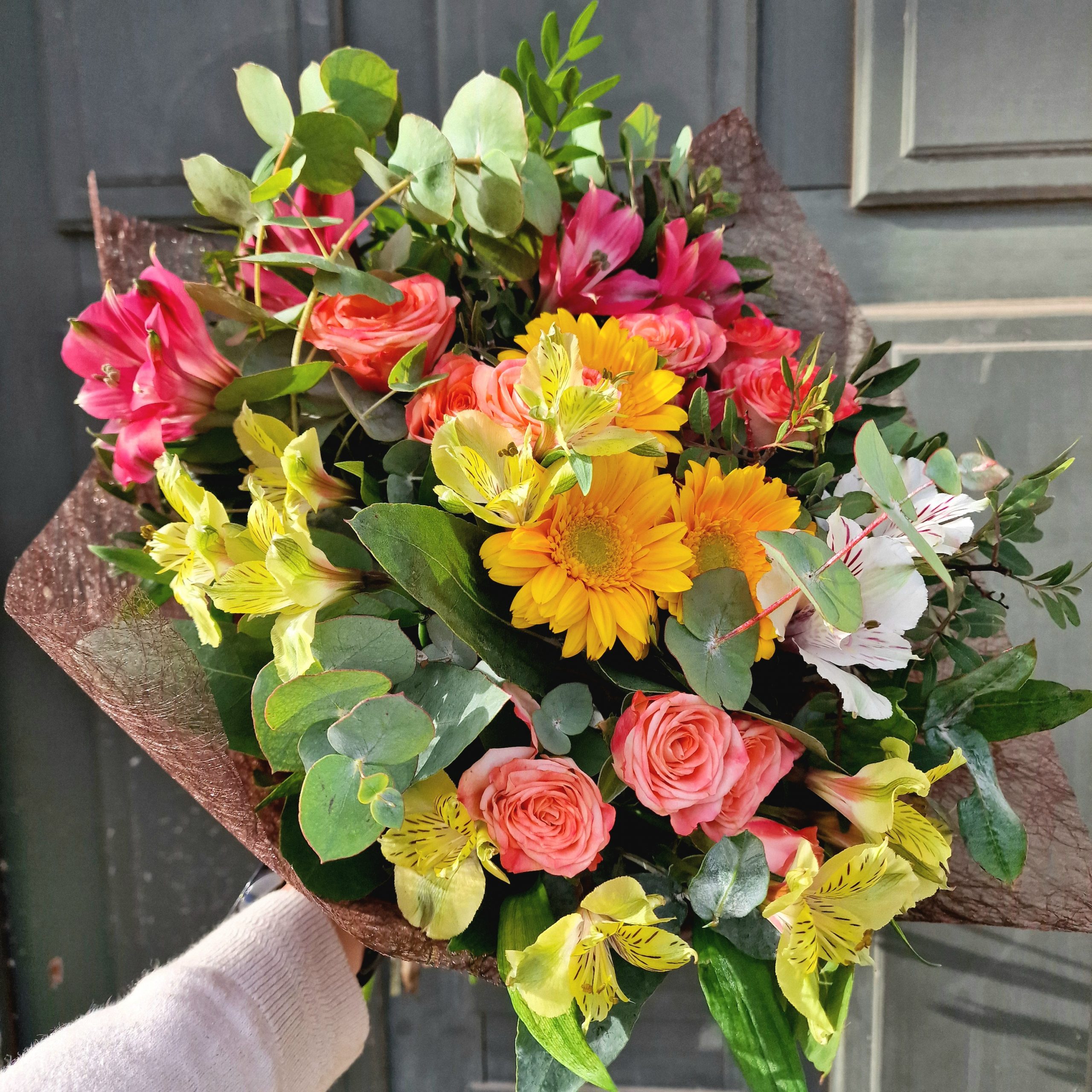 Bouquet de fleurs champêtre Fleuriste Sète Amazonie