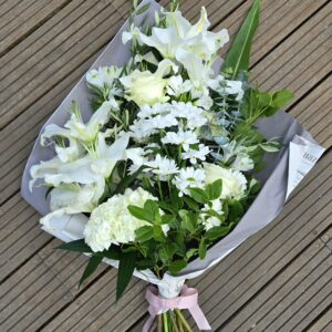 Bouquet gerbe blanc