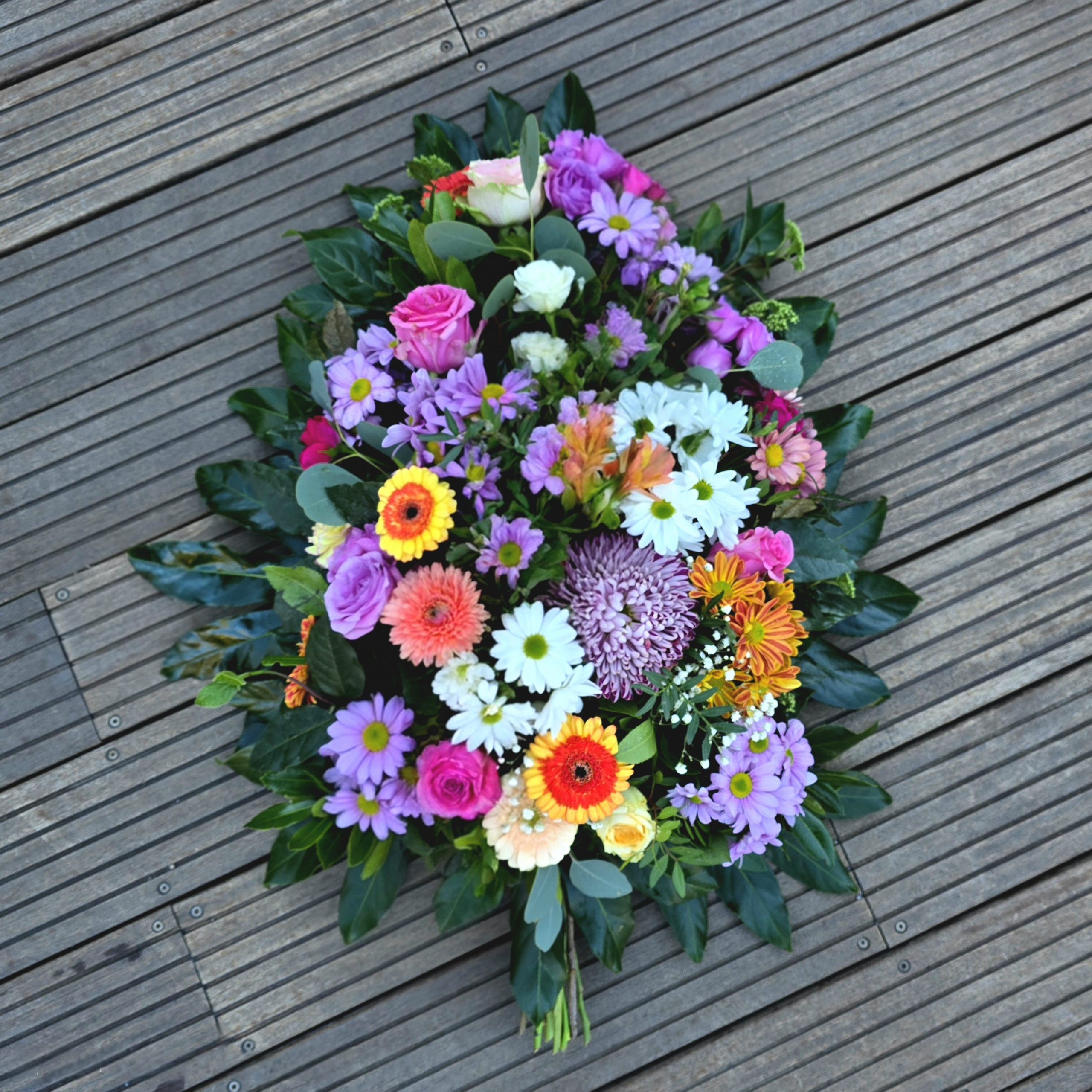 Gerbe piquée toutes couleurs