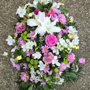 Gerbe piquée rose pastel