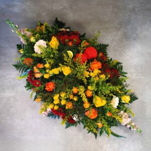 Raquette de deuil tons chauds