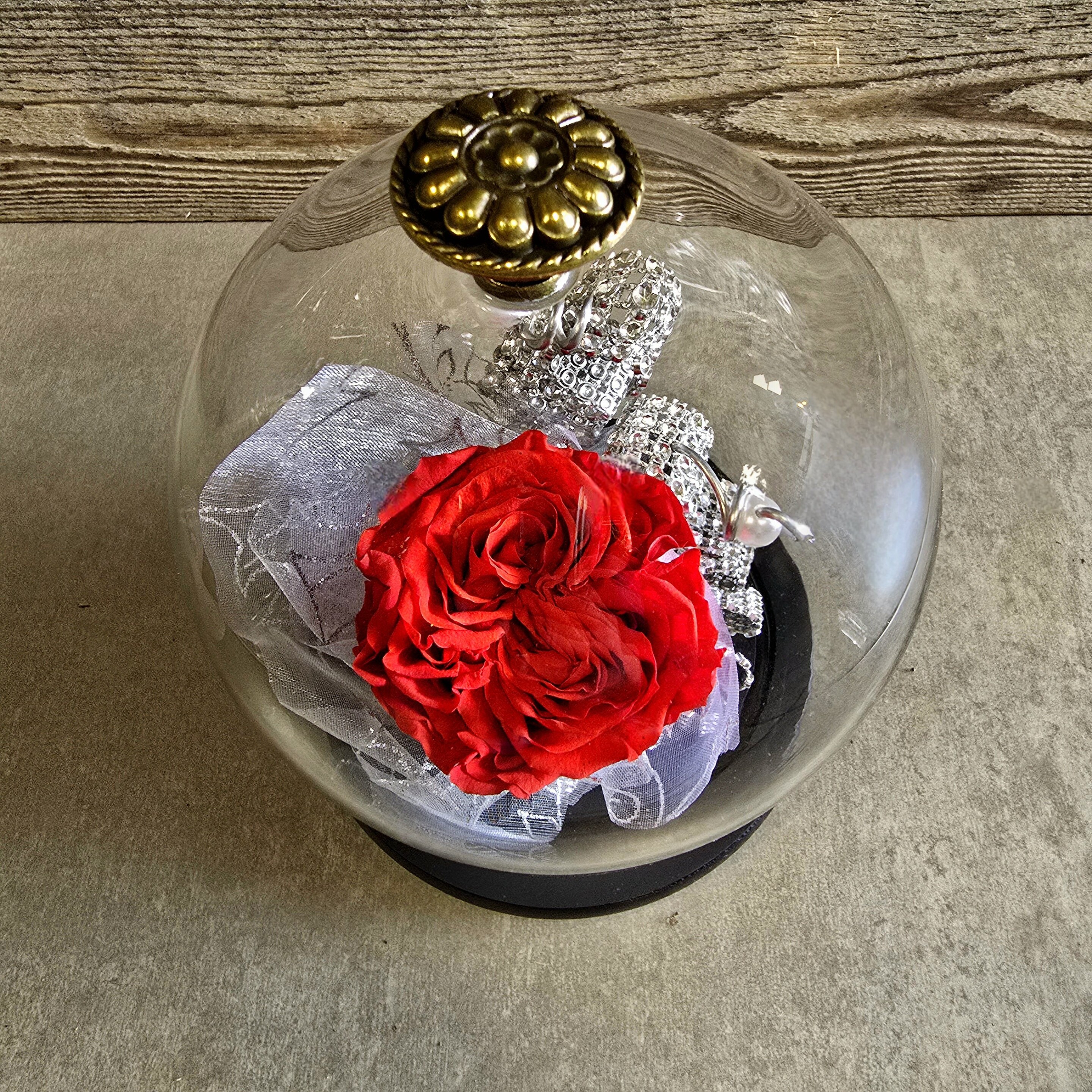 Cloche Rose éternelle Fleuriste Sète Amazonie