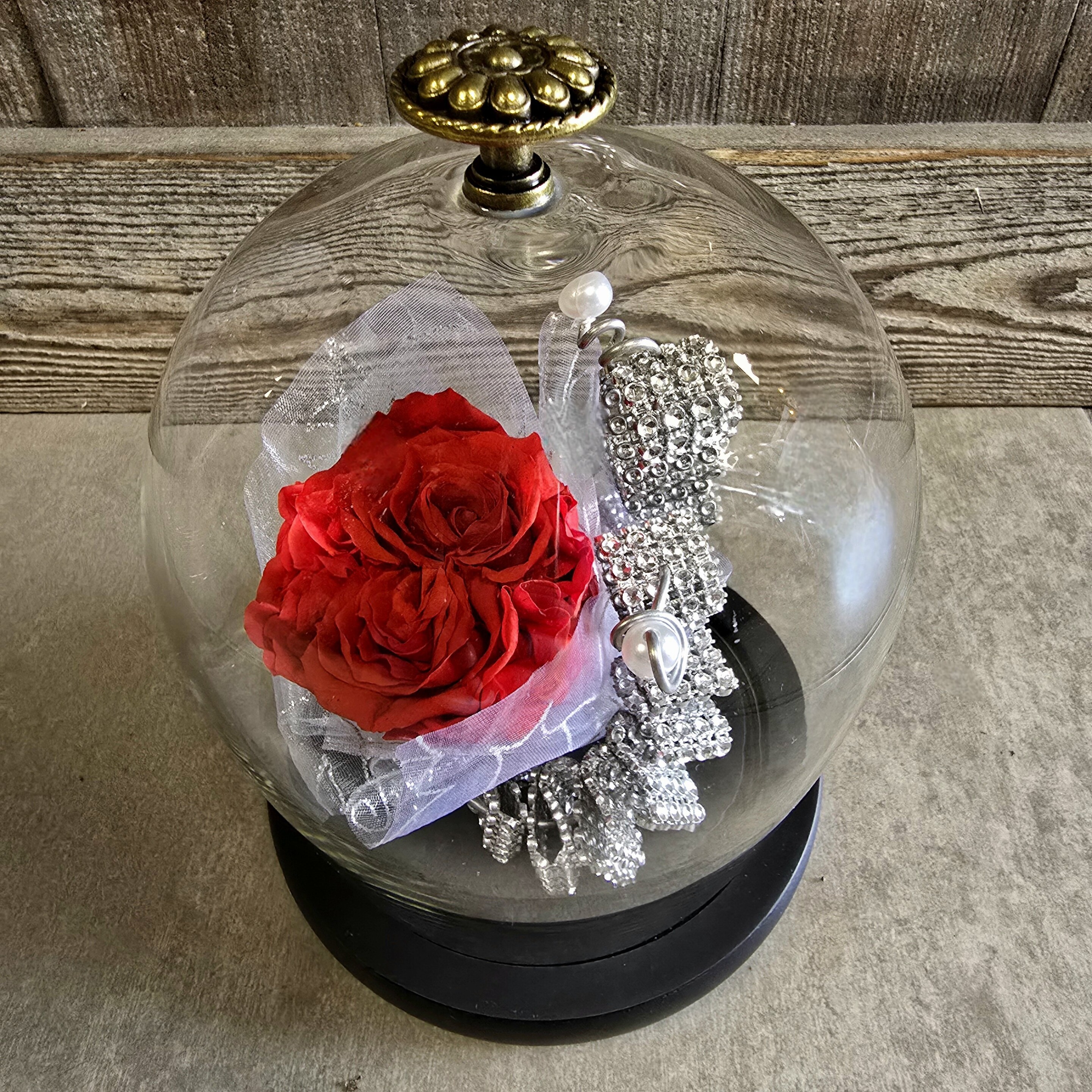 Cloche Rose éternelle Fleuriste Sète Amazonie